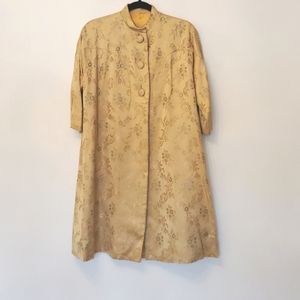 Vintage damask dress coat.